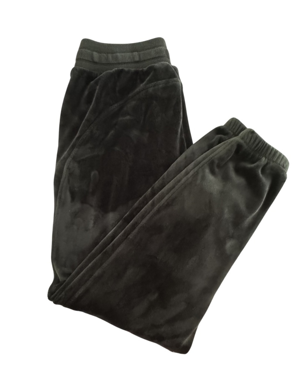 Athleta Revive Cozy Karma Jogger Pants Black Velour Plush Lounge Women’s MT Tall - Picture 5 of 8